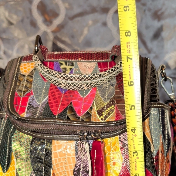Multicolor Patchwork Handbag - Picture 16 of 16